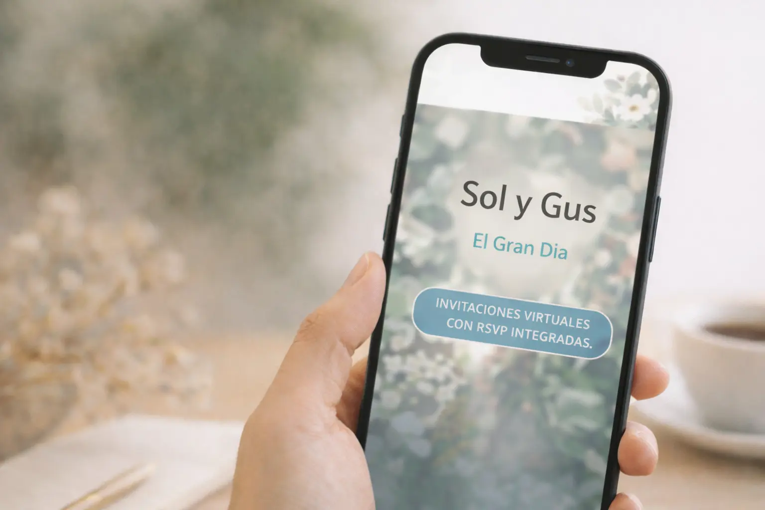 invitación virtual de boda con rsvp integrada creada en el gran día